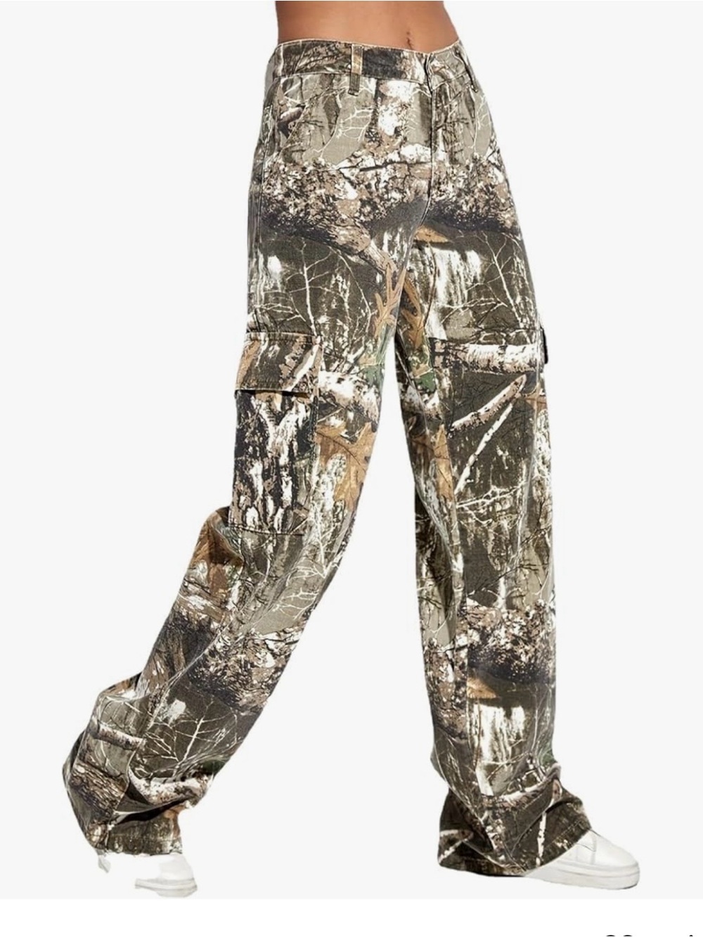 Women’s Camouflage Cargo Pants in Brown/Green